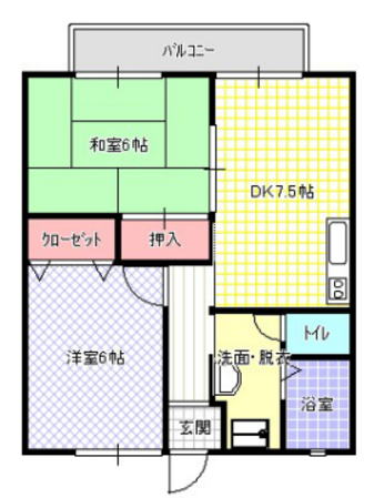 コスモコート東の物件間取画像